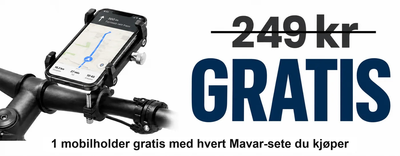 1 mobilholder gratis med hvert Mavar-sete du kjøper